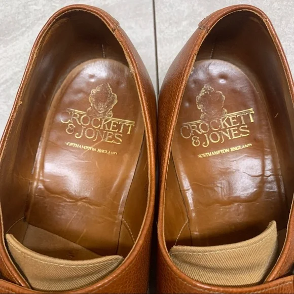 Crockett & Jones Hampsted leather + canvas shoes 9.5 D